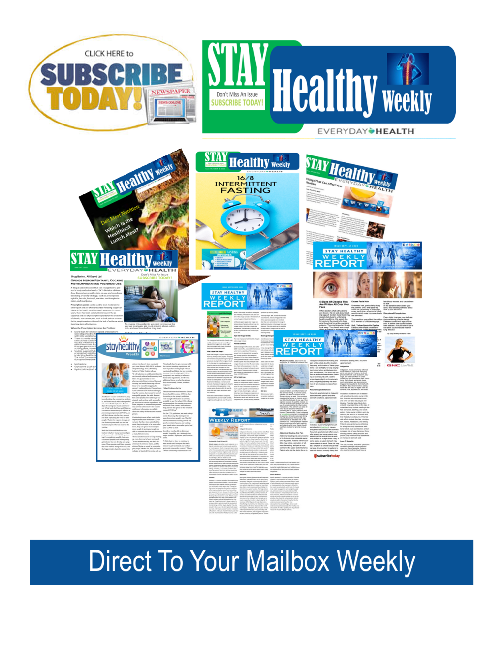 Subscribe/Donate Today For A Healthier&nbsp;Tomorrow!!