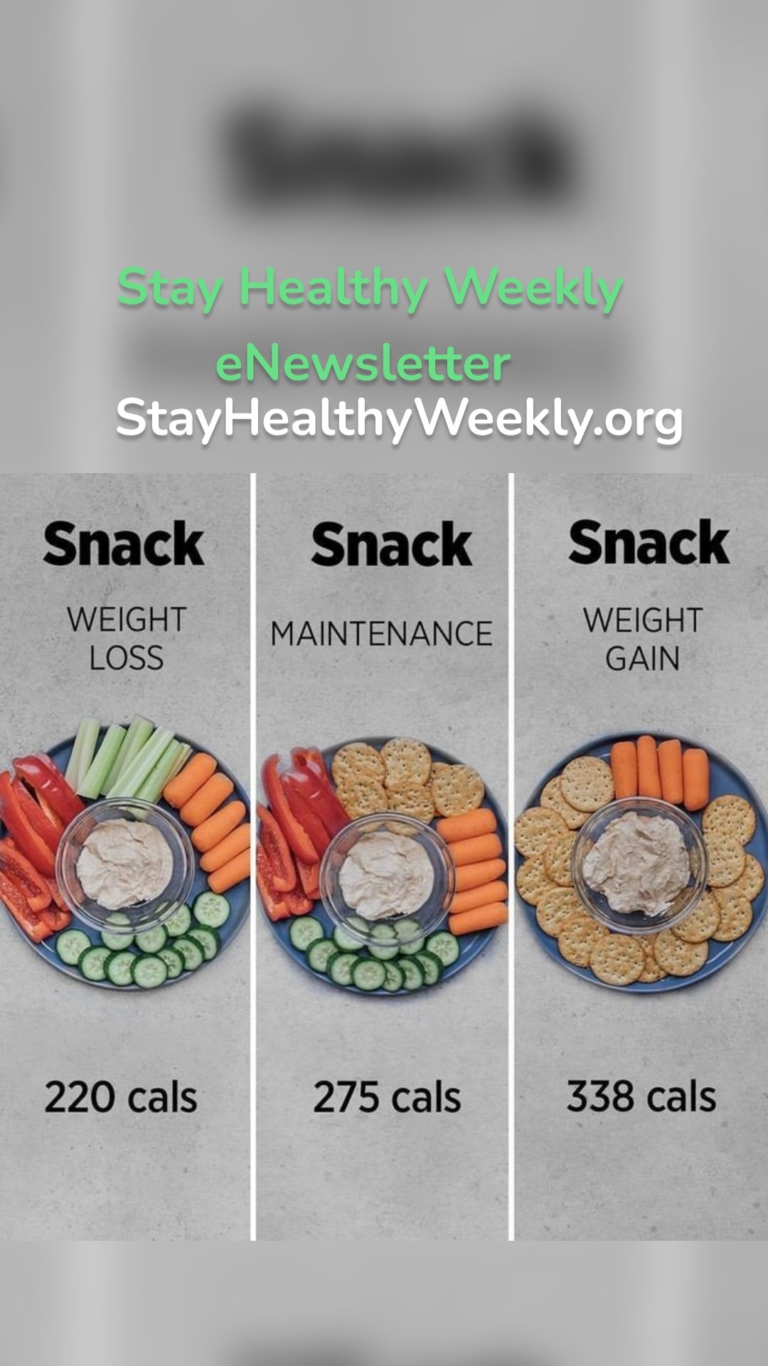 StayHealthyWeekly.org Stay Healthy Weekly eNewsletter 
