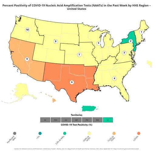 COVID Map Shows 9 States Where Positive Tests Are&nbsp;Rising-