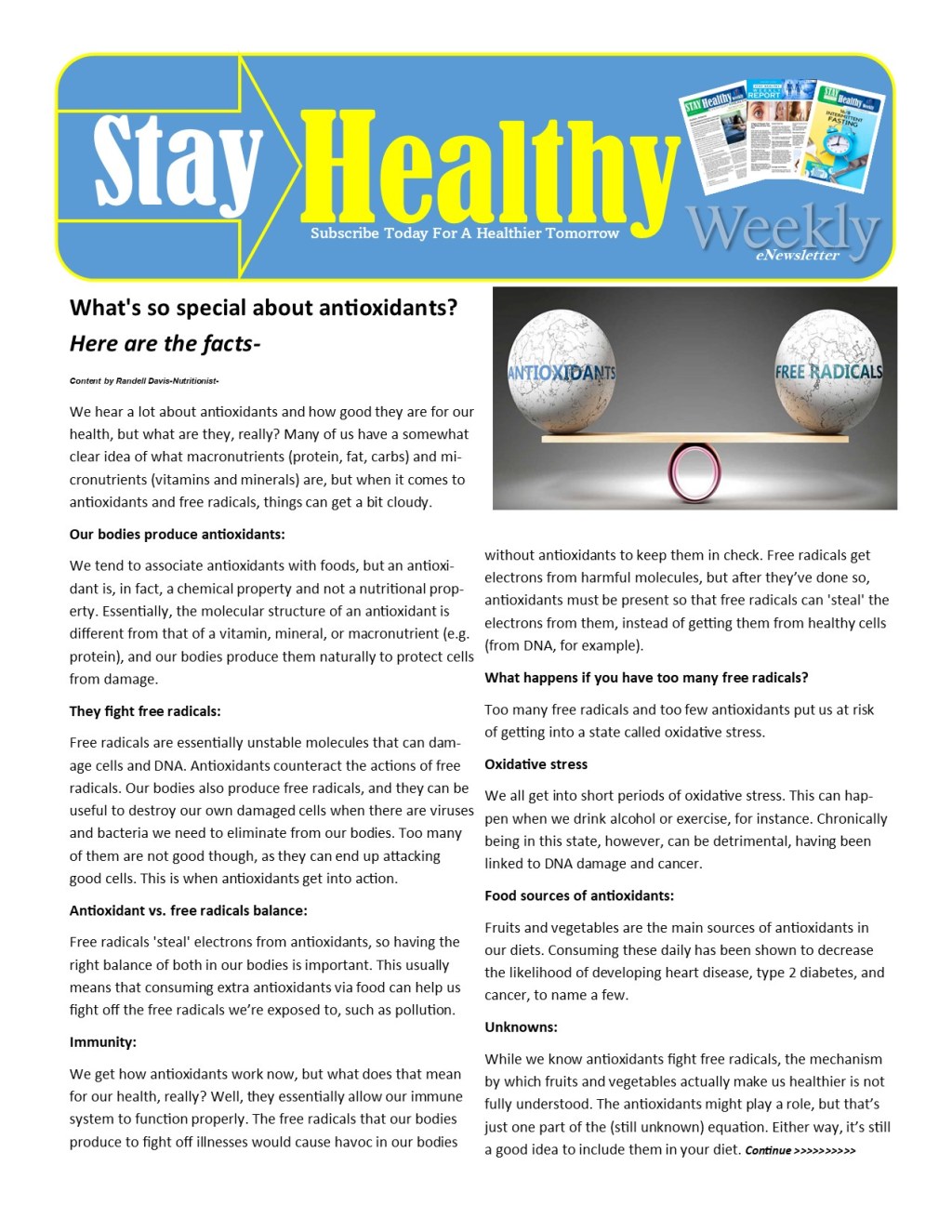 What’s so special about antioxidants? Here are the&nbsp;facts-