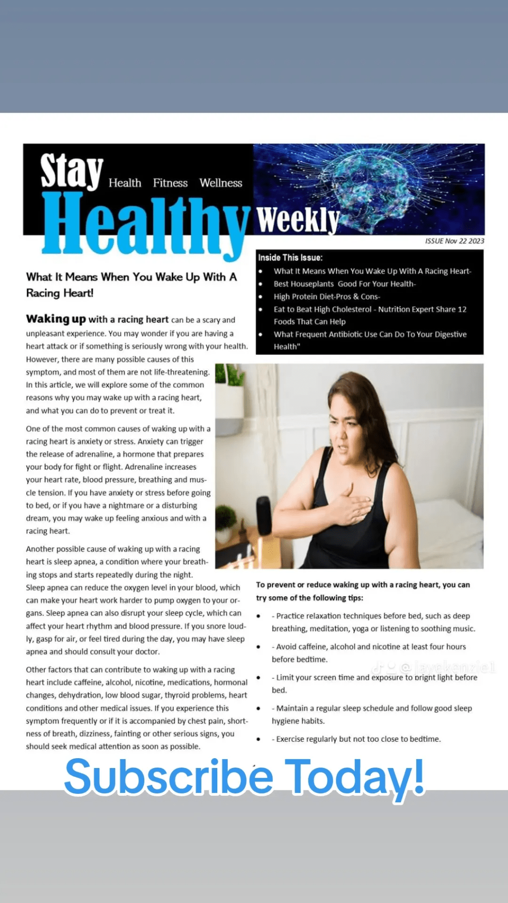 Get the Stay Healthy Weekly&nbsp;eNewsletter