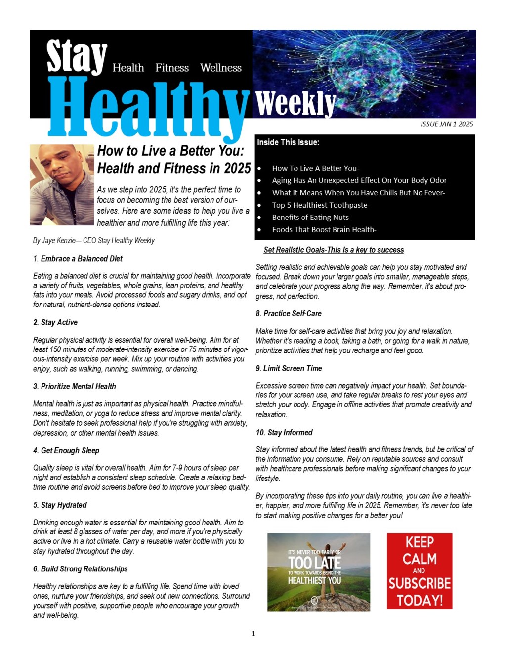 Issue: Jan 2025-Read Now! How To Live a Better&nbsp;You-