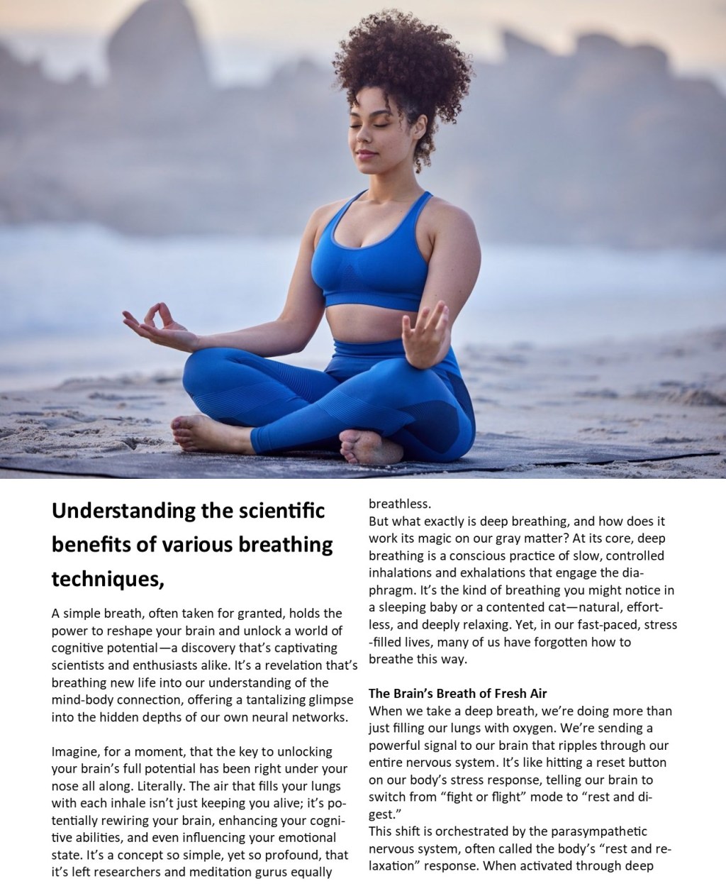 Understanding the scientific benefits of various breathing techniques…