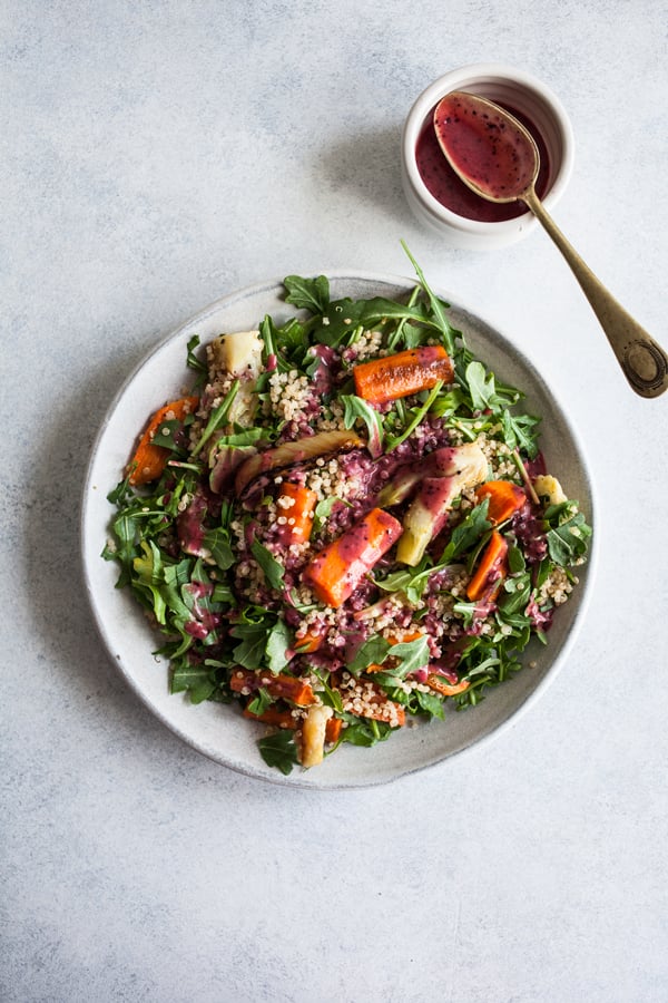 Healthy Vegan Recipes ~ Roast Carrot & Quinoa&nbsp;Salad