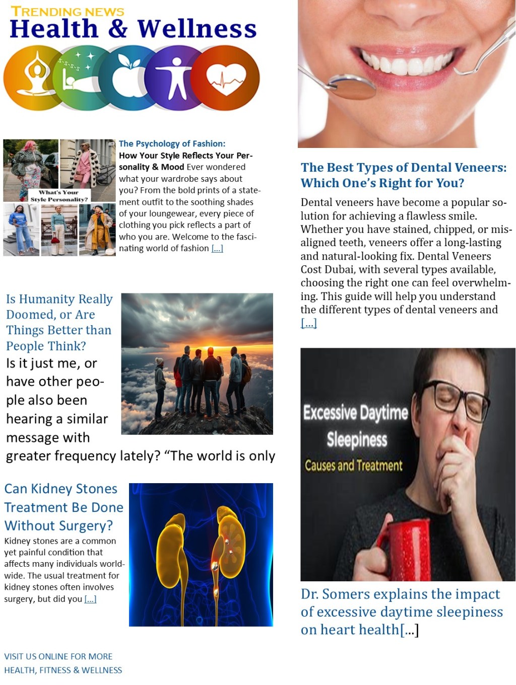 Trending News-Health &&nbsp;Wellness