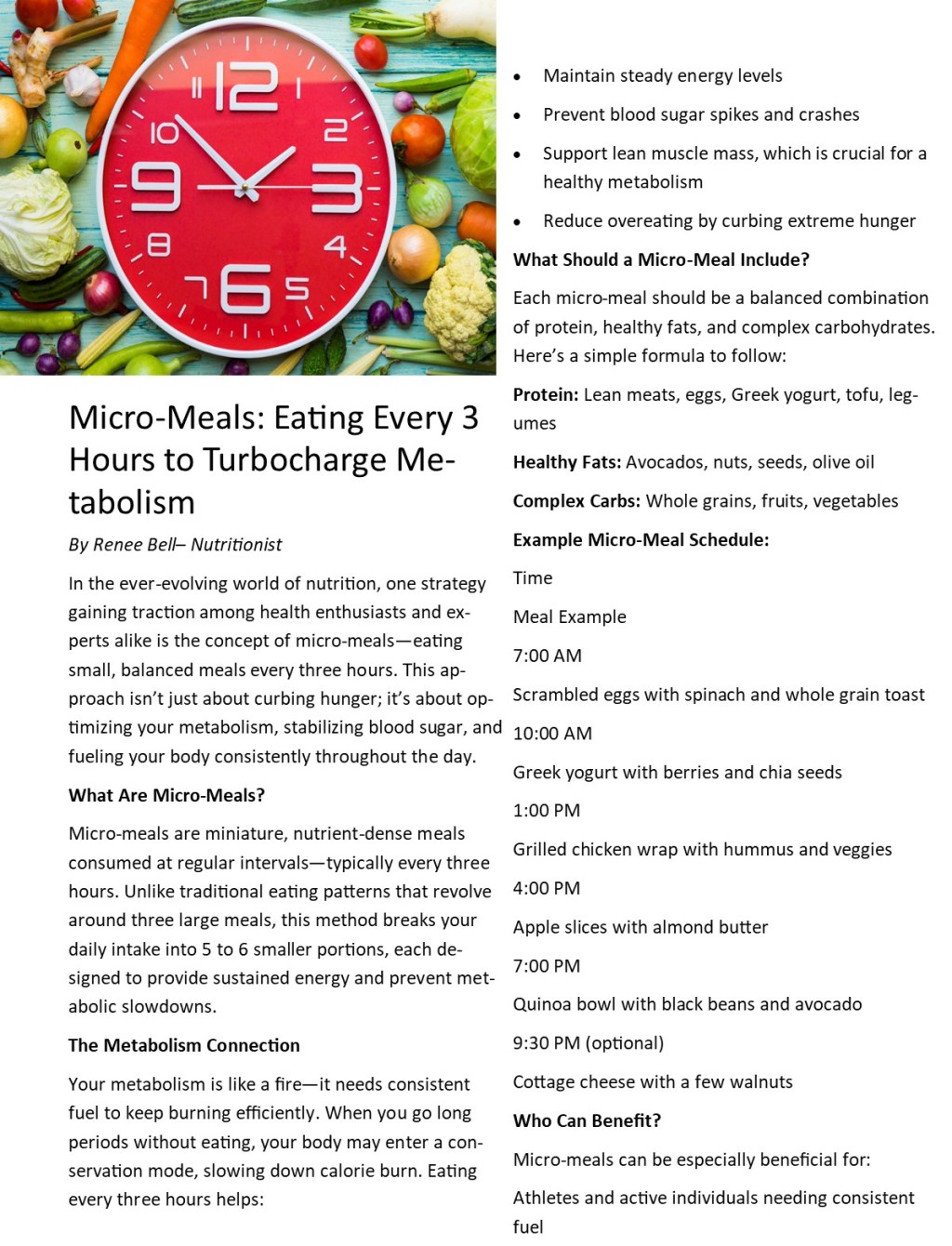 Here’s what you need to know about Micro-Meals…